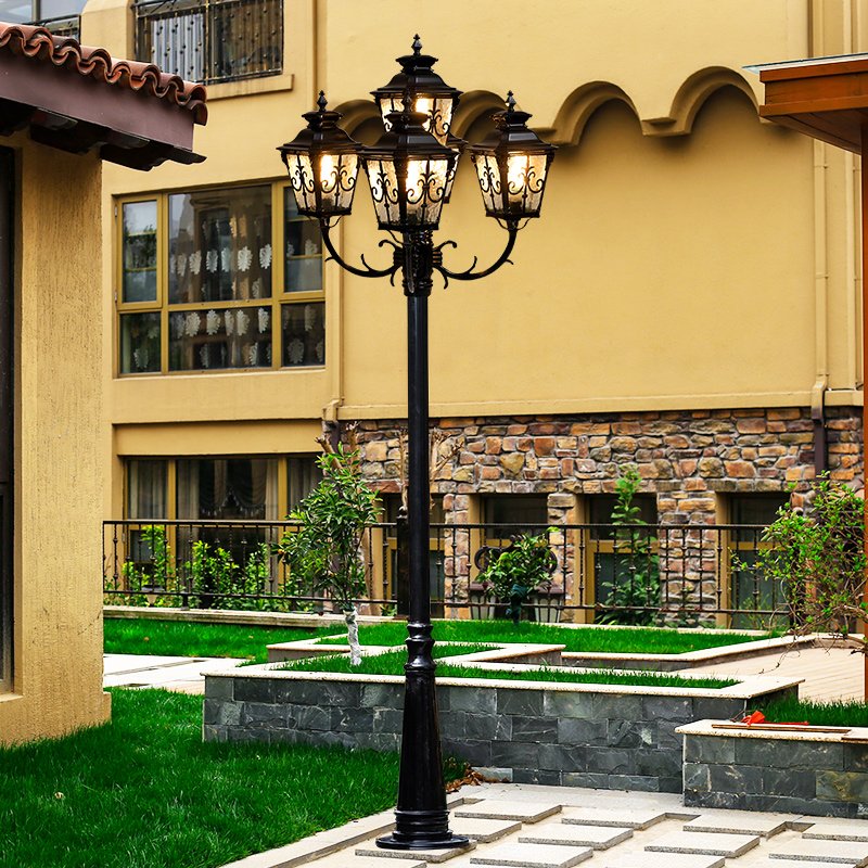 Landscape Street Pole Light Parking Lot Road Villa Aluminum Waterproof Led Outdoor Decoration Garden Light