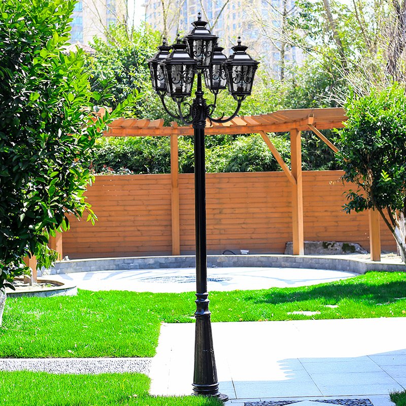 Landscape Street Pole Light Parking Lot Road Villa Aluminum Waterproof Led Outdoor Decoration Garden Light