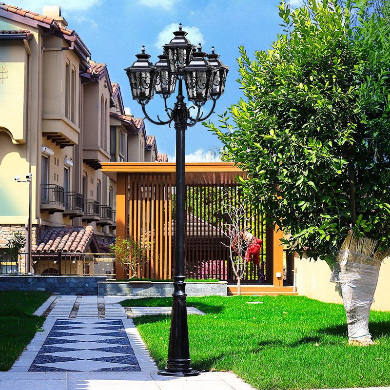 Landscape Street Pole Light Parking Lot Road Villa Aluminum Waterproof Led Outdoor Decoration Garden Light