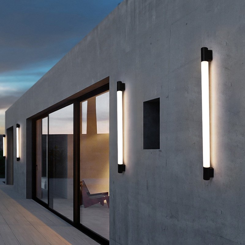 100cm Wall Light IP65 Waterproof Garden Villa Led Door Light Garden Light Modern Outdoor Exterior Linear Strip Wall Lamp