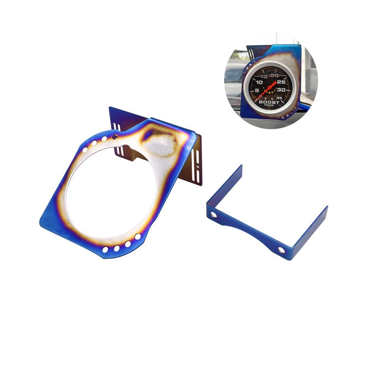 Auto Meter Stand Titanium Meter Holder Blower Meter Gauge Stand Adjustable Universal 35PSI 60PSI