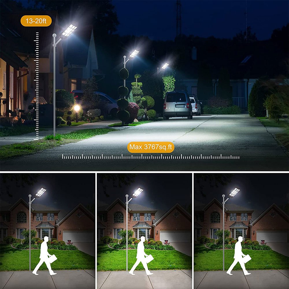 Solar Street Light Outdoor LED Waterproof IP65 Led Light for Sale 6m Pole 1200watt Hofoled Solar Powered Solar Lamp