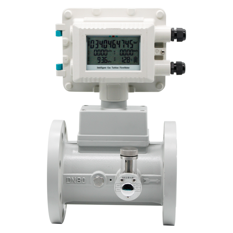 High Precision Electronic Gas Flow Meters Auto Electronic Volume Corrector Natural Gas Flow Meter