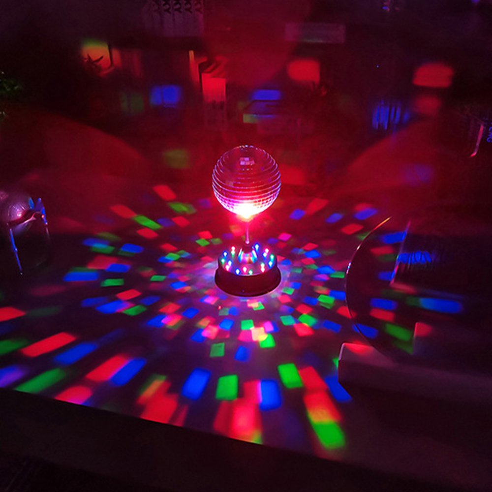 Automatic Rotating Stage Lights Can Be Hung Festival LED Color Changing Spherical Projection Atmosphere Lights