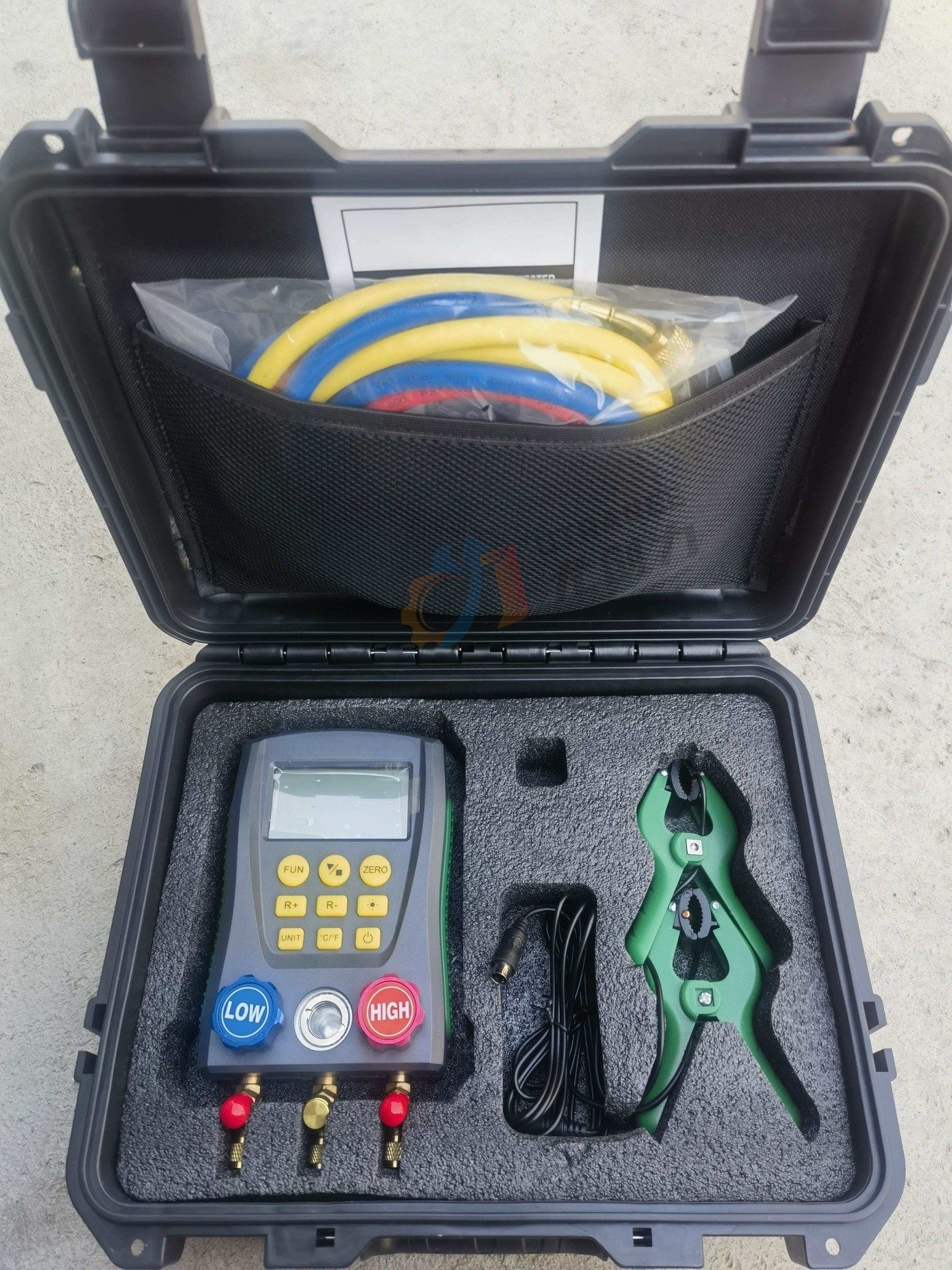 HVAC Pressure Gauge High Precision Vacuum Pressure Temperature Leak Tester Digital Manifold Refrigeration Diagnostic Instrument