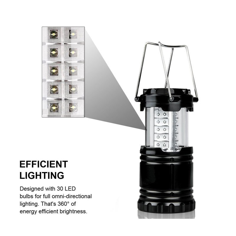 Oem Factory 30 Led Portable Telescopic 2 Pack Led Camping Led Lamp Lantern With Flashlight