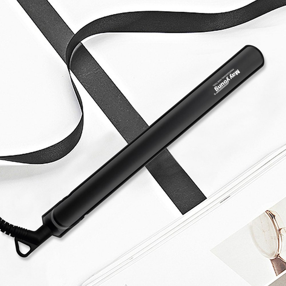 Stock 1" Professional Super Thin Body extra Long Titanium Plates Hair Straightener Hair Flat Iron