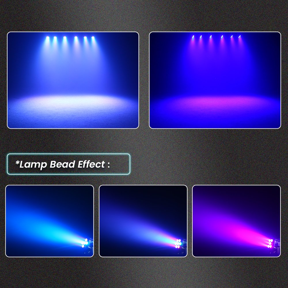 7*3W RGB 3in1 Dj Lighting Wedding Par Can LED Stage Light Disco Night Club DMX Wash Par Light