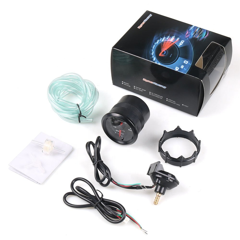 2" 52mm 7 Colors LED Car Auto PSI Turbo Boost Gauge Meter High Speed Stepper Motor With Sensor Car Meter BX101488