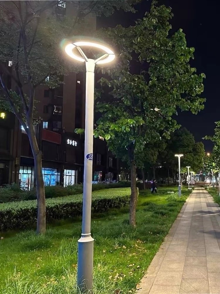 Factory Waterproof Die-casting Aluminum LED Pole Top Light 30W 40W 50W ultra Bright Garden Lamp Pole
