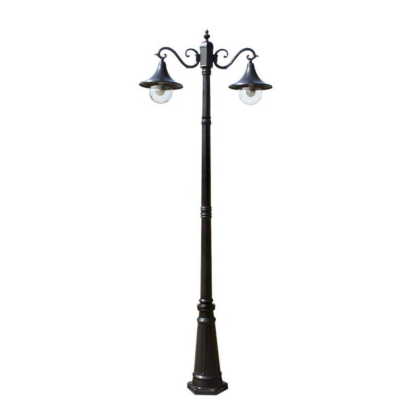Hot Sale IP66 Outdoor LED Garden Street Lamp Antique Classic Aluminum Housing with AC Power Supply Solar Garden Light Pole