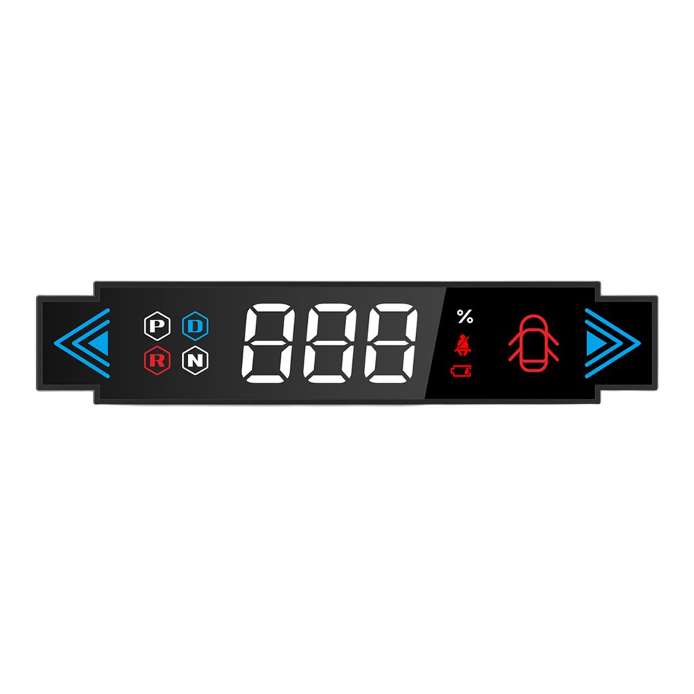 T7 HUD HD Dedicated Head-up Display LED Display Car Air Odometer Big Font Smart Speedometer for Tesla Model 3 Model Y