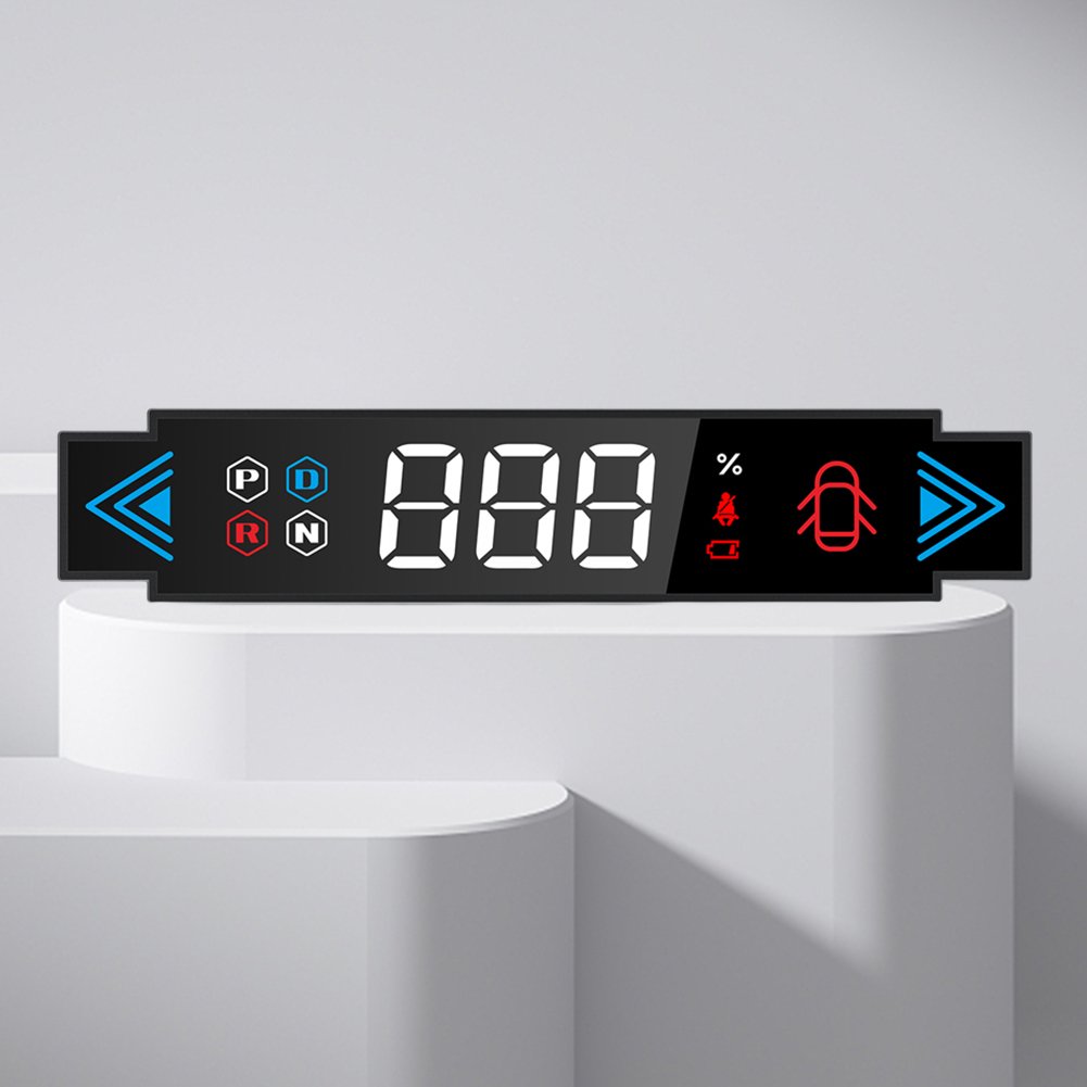 T7 HUD HD Dedicated Head-up Display LED Display Car Air Odometer Big Font Smart Speedometer for Tesla Model 3 Model Y