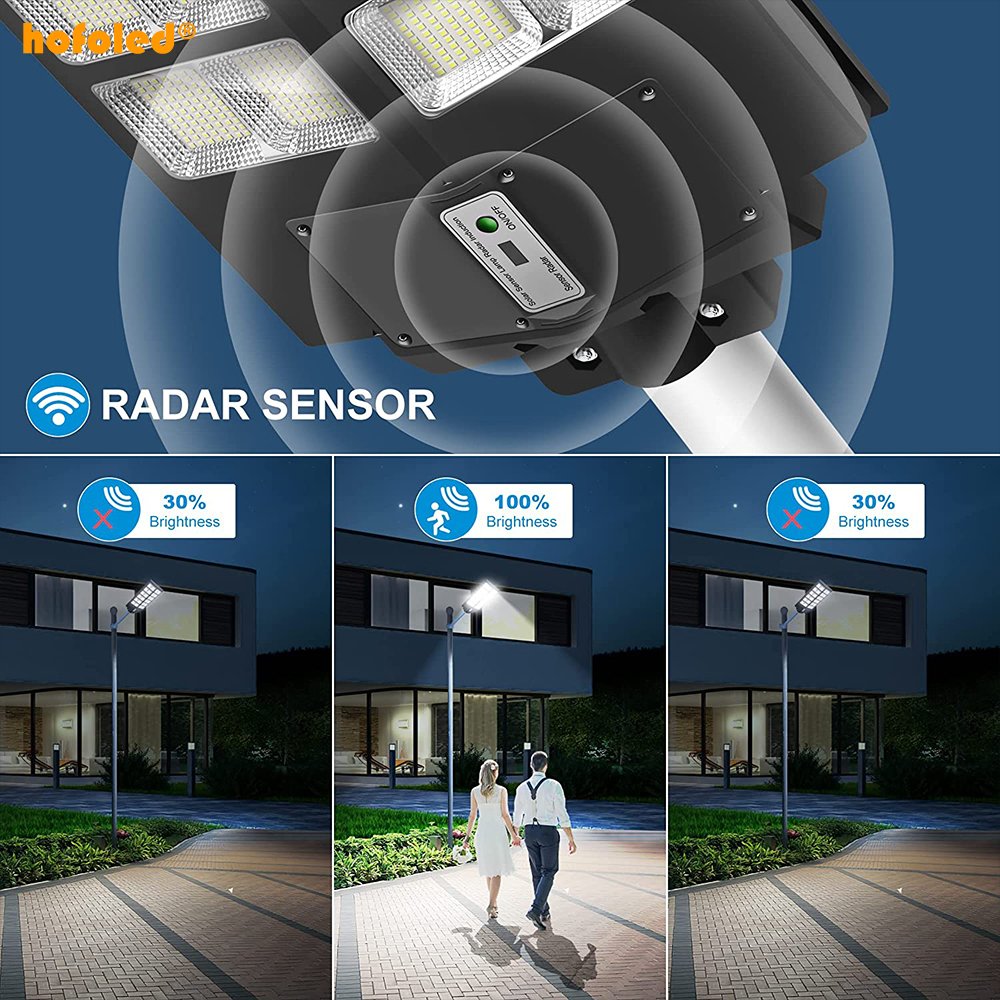 Hofoled STAGE LIGHT Outdoor Garden Lights 150LM/W Solar Street Light With Remote Solar Energy Led Lamp