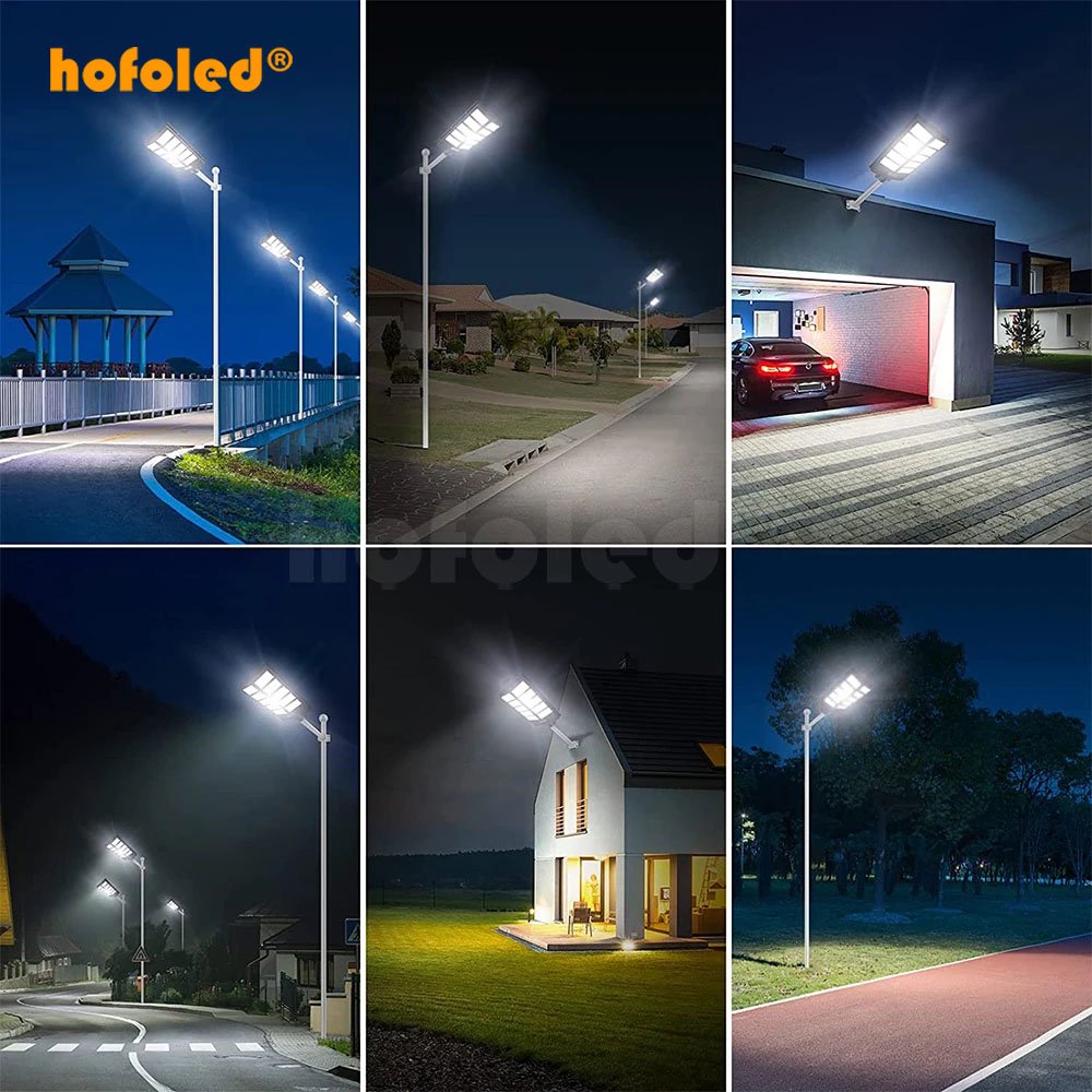 Hofoled STAGE LIGHT Outdoor Garden Lights 150LM/W Solar Street Light With Remote Solar Energy Led Lamp