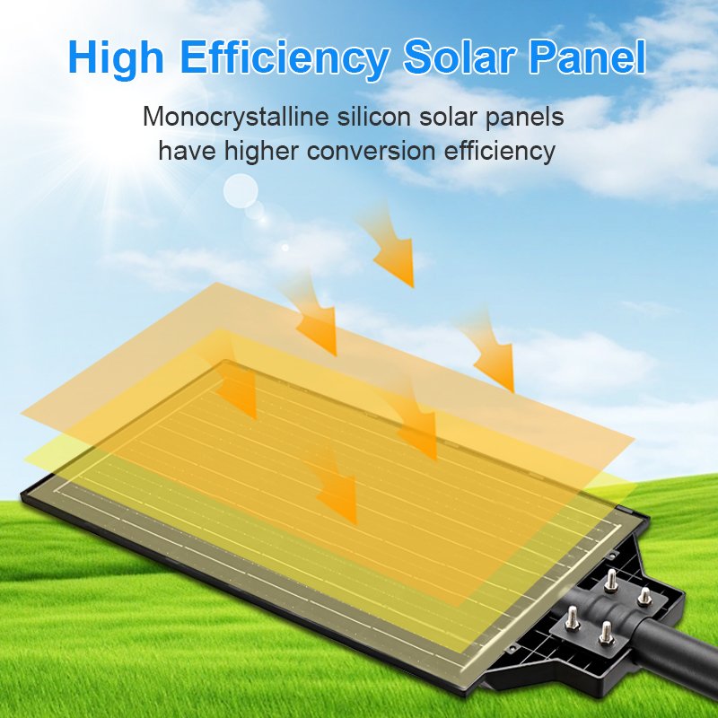 Commercial ABS Ip65 2835smd Auto Dimming Monocrystalline Silicon 35w Led Solar Street Light for Road