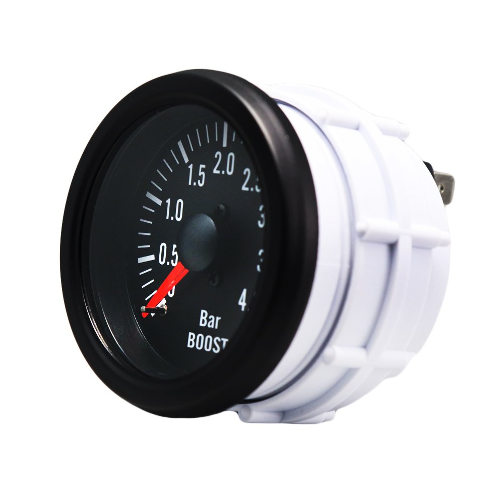Turbo Boost Gauge 52 mm Mechanical Car 0~4 Bar for Auto Car Vehicles