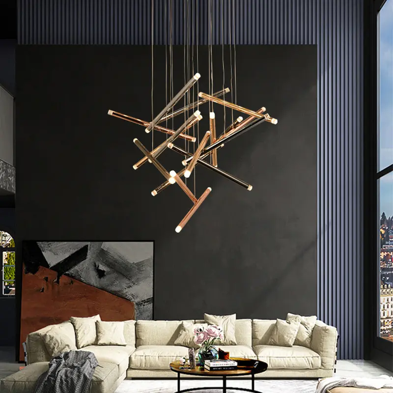 ECOJAS Minimalist Designer Model Dining Room Bar Pendant Lamp Understated Black and White Study Led Pendant Light