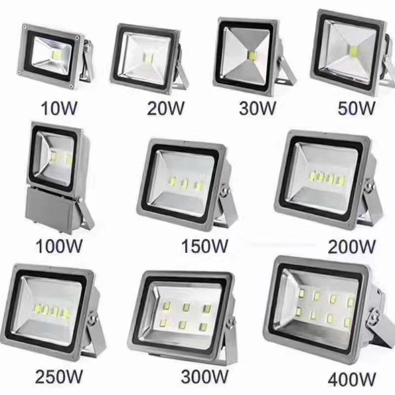 100W 150W 200W 300W 400W 500W Outdoor Waterproofing Construction Site Aluminum Reflector Flood Lighting for Gas Stations