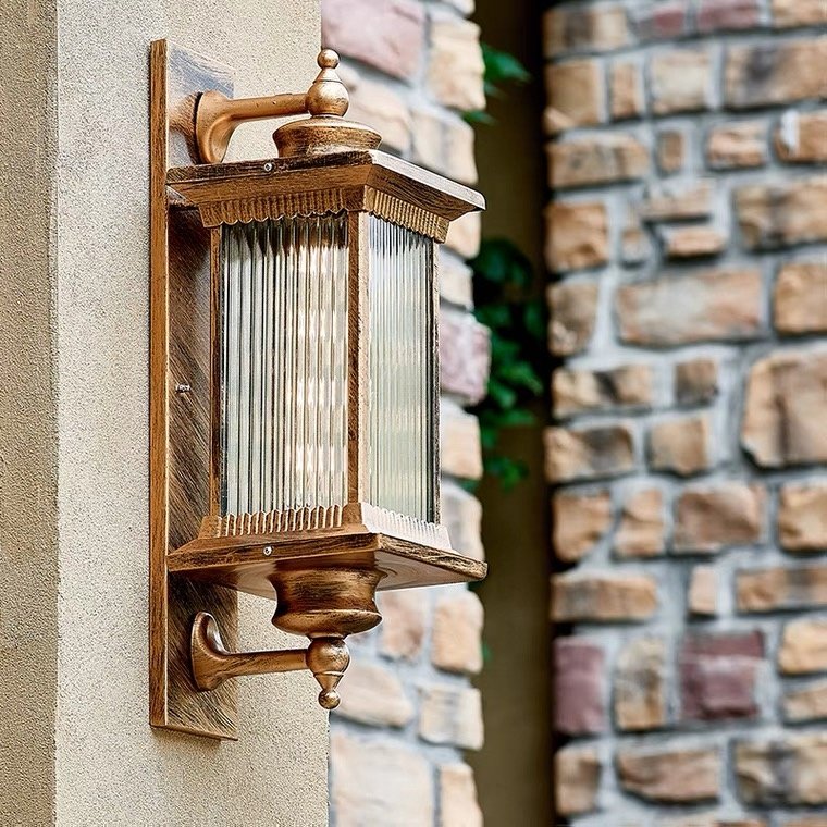 Outdoor Wall Lamp Installation, Modern Custom Courtyard Antique Bronze Waterproof Garden Decoration, 30W Outdoor LED Wall Lamp