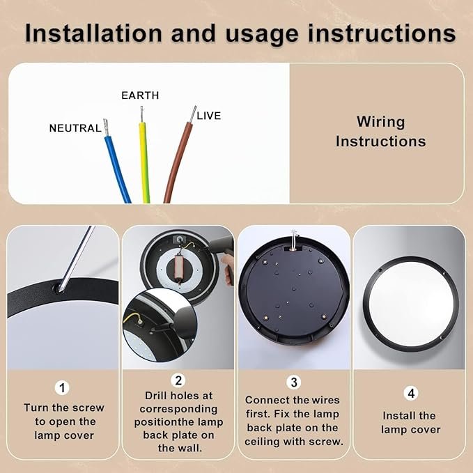 Outdoor IP65 Waterproof Die Cast Aluminum Round Led Moisture-proof Wall Lamp 30W Dimmable Surface Mounted Balcony Ceiling Light