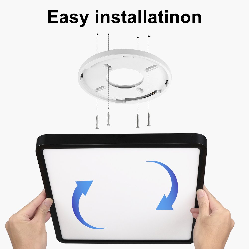 Indoor LED Ceiling Light 36w24wTuya Smart Remote/App Voice Control Alexa/Google Control Large Minimalist New Style Living Room