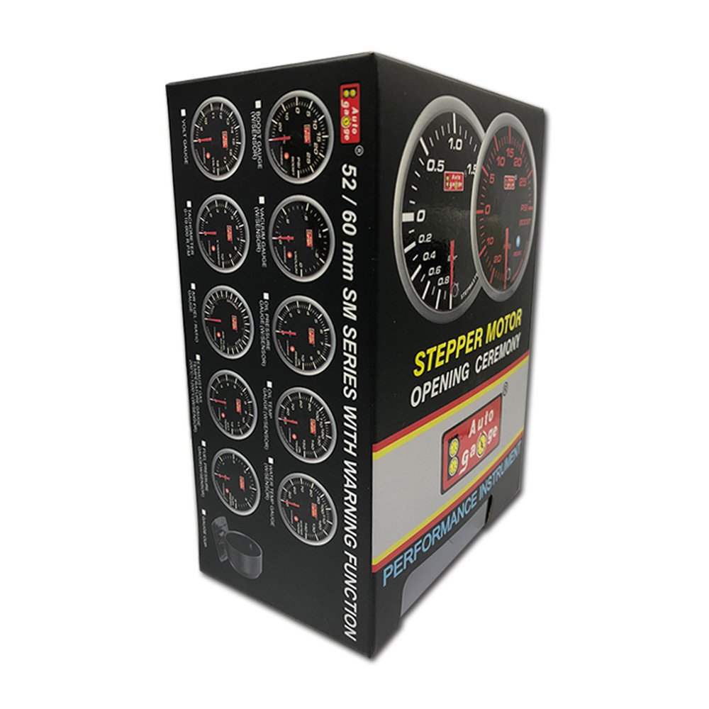 2019 New Product Super White and Blue LED Display 60mm Electrical Clock for Trucks Auto Meter 12V Analog Display Hot Sale