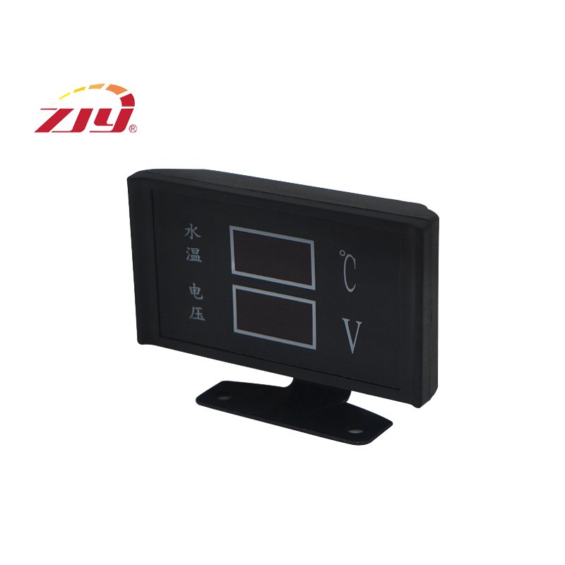 ZJY High Quality Universal 2 Functions 12v/24v Auto Car Voltmeter Voltage Meter + Water Temperature Gauge Thermometer