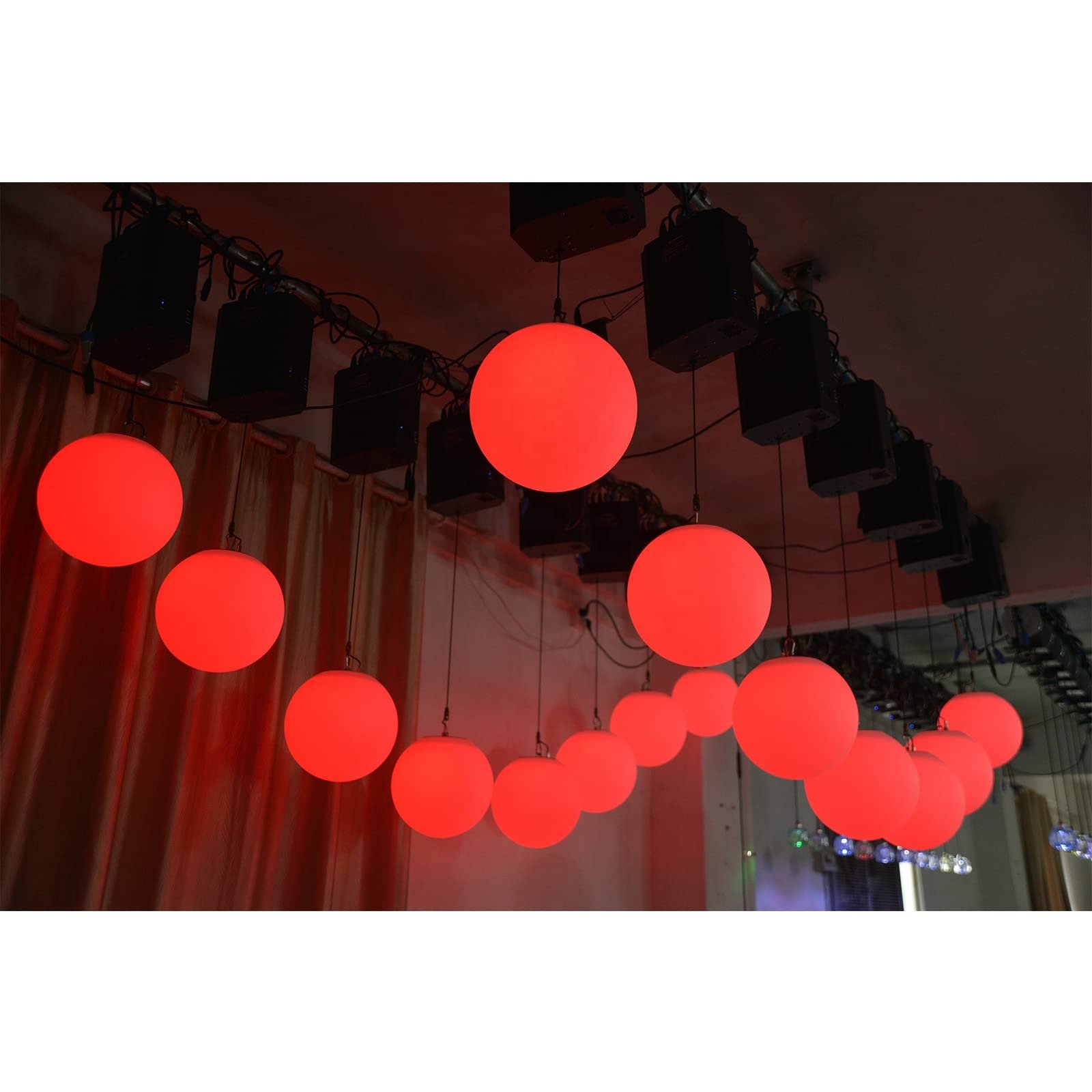 11inch DMX512 RGB LED Stage Light Colorful Kinetic DJ Disco Light Wedding Party Dynamic Atmosphere Light