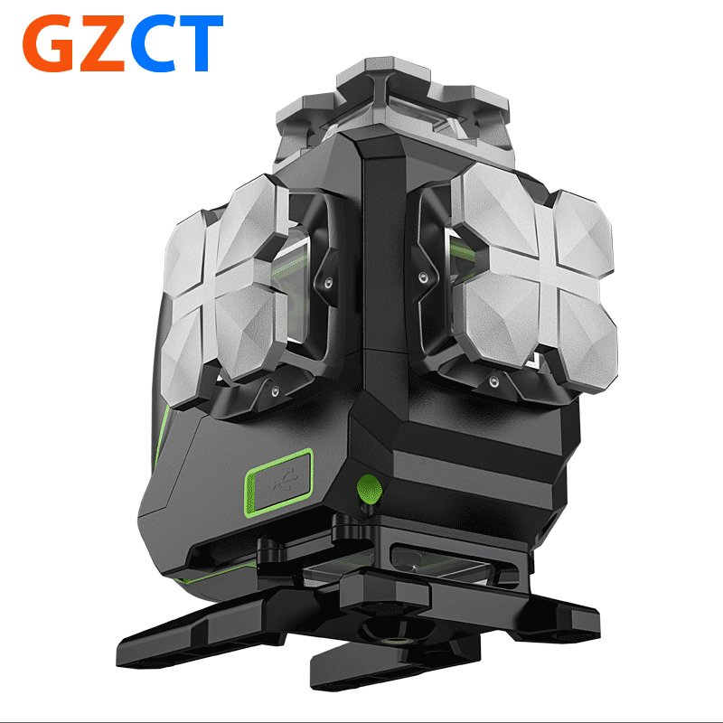 S04CG 16 Lines Accurate Laser Level Self-Leveling Horizontal Vertical 360 4d Green Beam Laser Levels With App Function