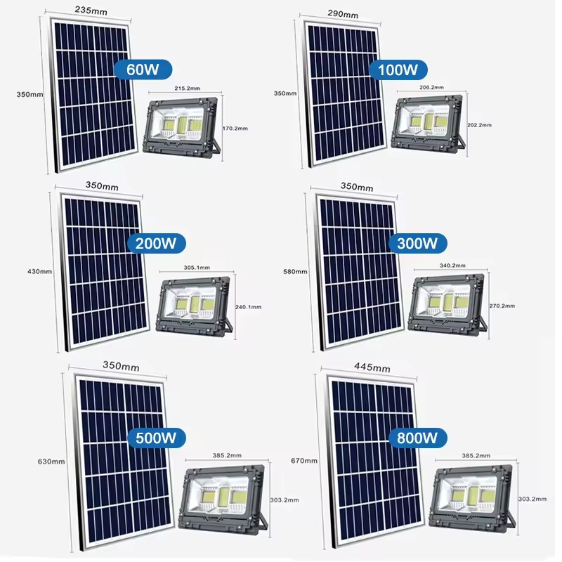 Omsen 800W Aluminum Solar High Power Rechargeable Solar Floodlight Street Light Led Lamp Wall Mounted High Mast