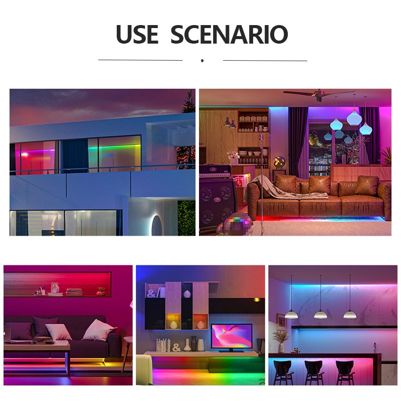 12/24V RGBIC RGBW COB LED Strip 24V Addressable RGB RGBW Segmented Control Music Synchronized Tira COB LED Strip