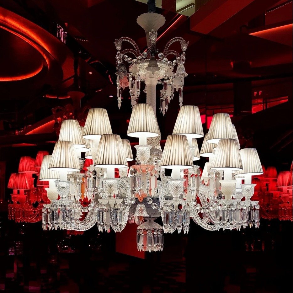 Large Chandelier Villa Restaurant Hotel Luxury Banquet Chandeliers Crystal Lamps Decorative Light Project Customization