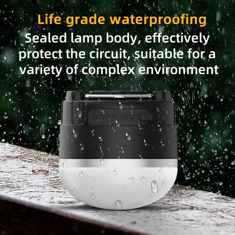 Hot Selling Portable Plastic ABS Lantern RGB Emergency Camping Lantern Lamp with LED Light Source for Hiking Outdoor Flashlight