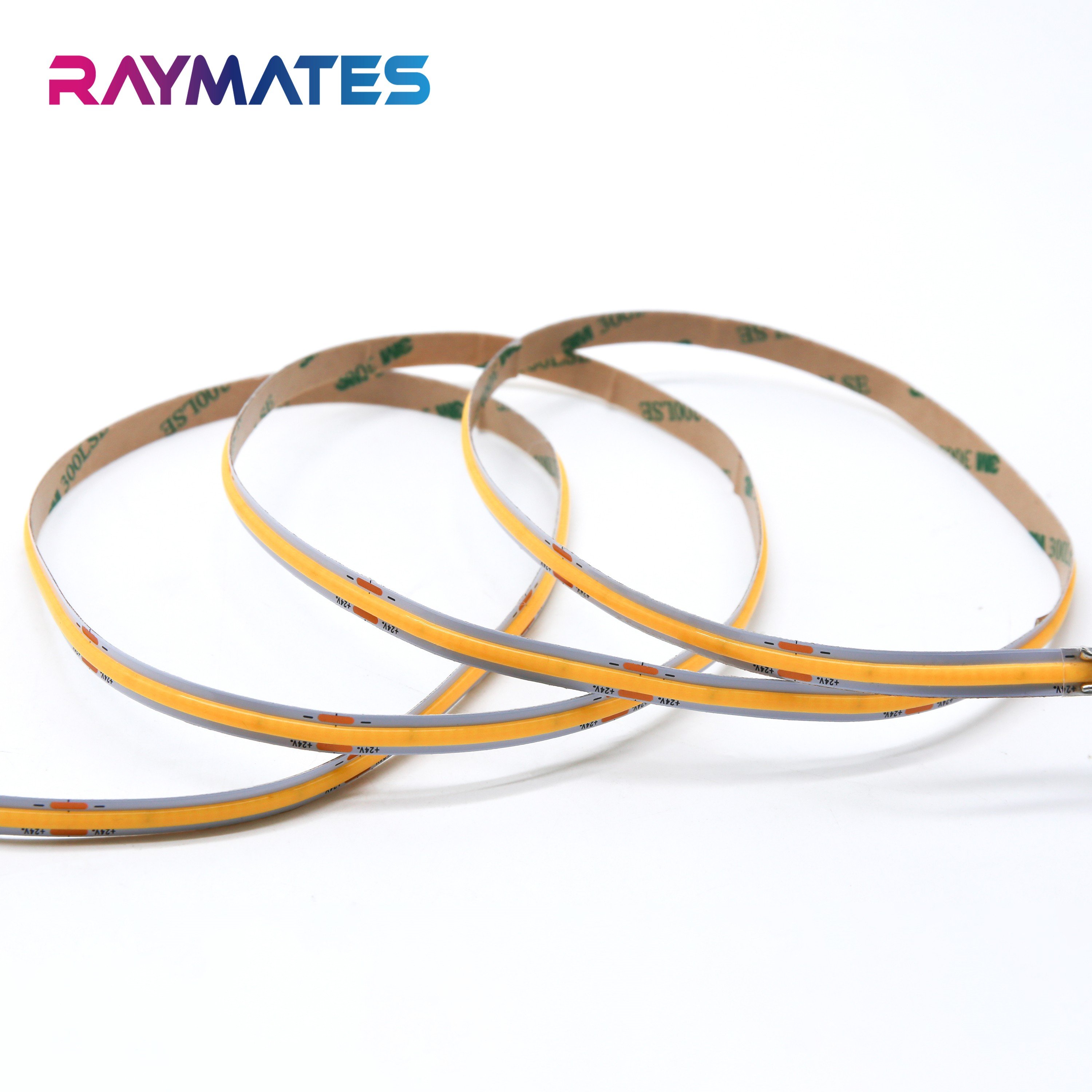 Raymates4 000k Day Light Fcob Led Cri 90 Led Cob Strip 480leds Flexible Cob Tape Strip for Ceiling Stairs
