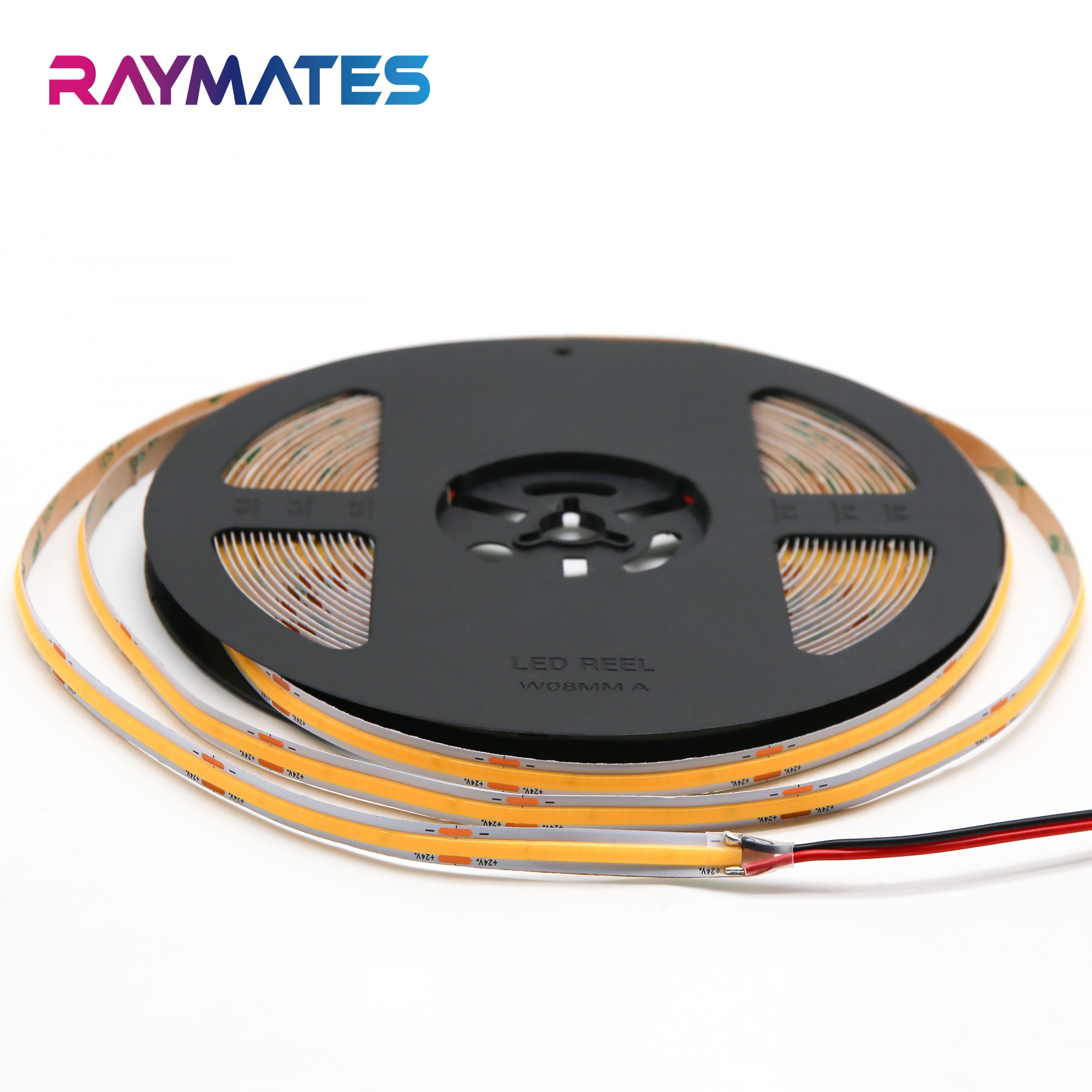 Raymates4 000k Day Light Fcob Led Cri 90 Led Cob Strip 480leds Flexible Cob Tape Strip for Ceiling Stairs