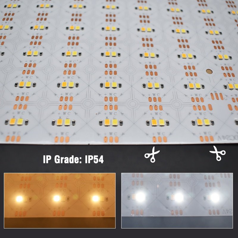 Custom Size 484leds Ultra Thin Under Countertop Backlit CCT Tunable Stone Backlight Strips Flexible Sheet LED Panel