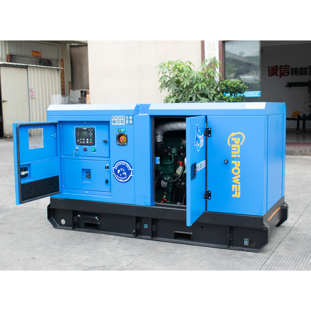 25kva 15kw Diesel Generator PMI Engine Stanford Marathon Auto Start 110V Rated Voltage 1500rpm Speed Silent Type Static Speaker