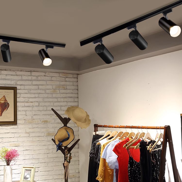 Dimmable High Quantity Aluminum CRI90 COB LED Track Light Anti-glare Spotlight for Inoor Lighting