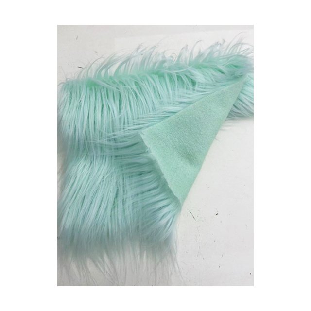 Wholesale Discount Colorful Printed Faux Fur Fabric Long Pile Carpet Fur Plush Fabric Faux Fur Curtain Fabric 65mm Fluffy