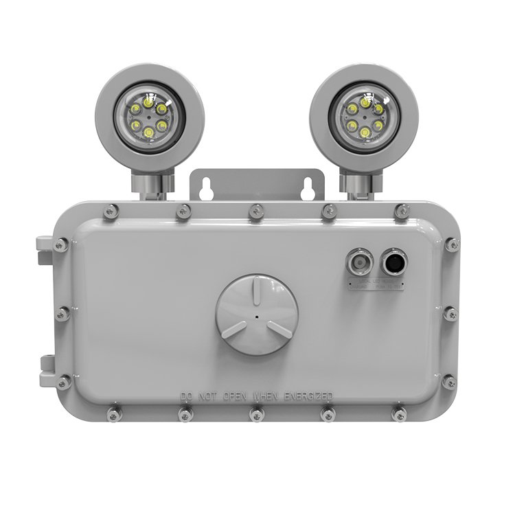 Factory Price Wall Mounted Explosion Proof Double Twin Head Light Emergency Luminaire IECEx ATEX Listed