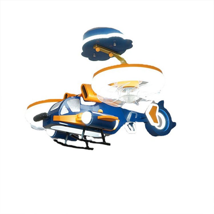 Cartoon Fighter Ceiling Lights LED Three-color Remote Dimming Full Spectrum Bedroom Kindergarten Children's Room Ceiling Lights