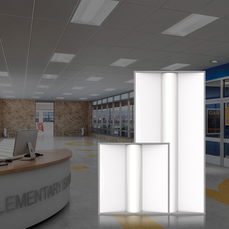 2ft X 4ft White Integrated Led Drop Ceiling Troffer Light With 5000 Lumens