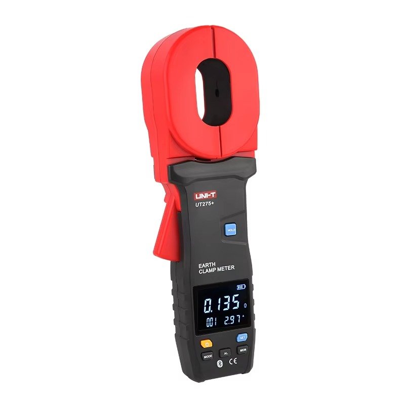 UNI-T Clamp Ground Resistance Tester UT275+ 9999 Counts Auto Range Lightning Protection Loop Resistance Earth Clamp Meter