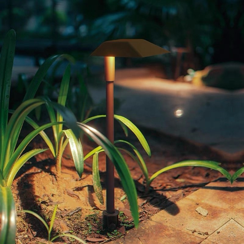 L-shaped Out Door Garden Bollard Light Garden Pole Light Path Lawn Lamp Ip65 Decorative Aluminum Outdoor Metal LED Bollard Light