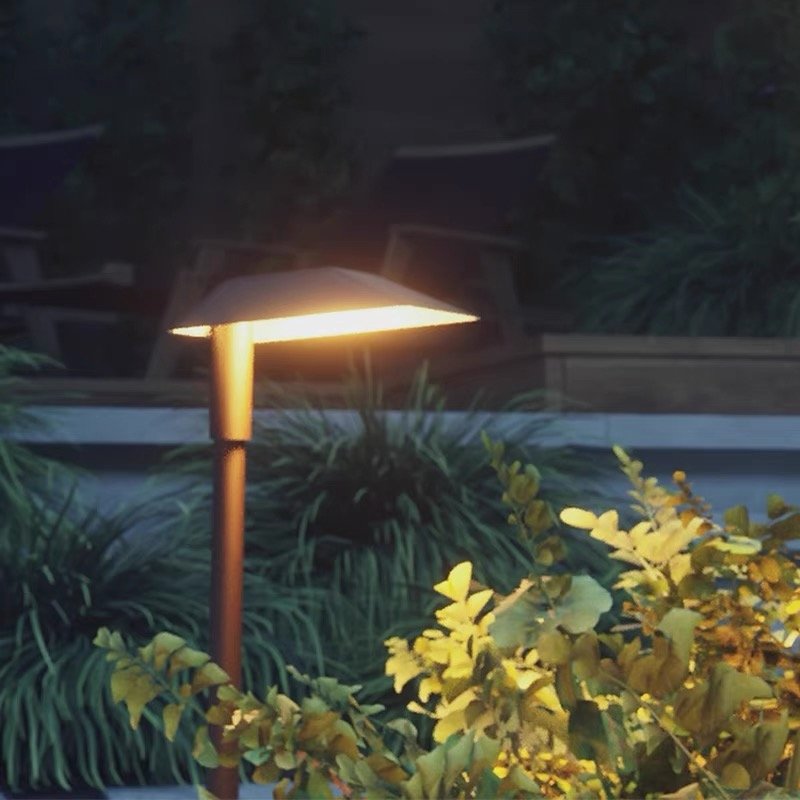 L-shaped Out Door Garden Bollard Light Garden Pole Light Path Lawn Lamp Ip65 Decorative Aluminum Outdoor Metal LED Bollard Light