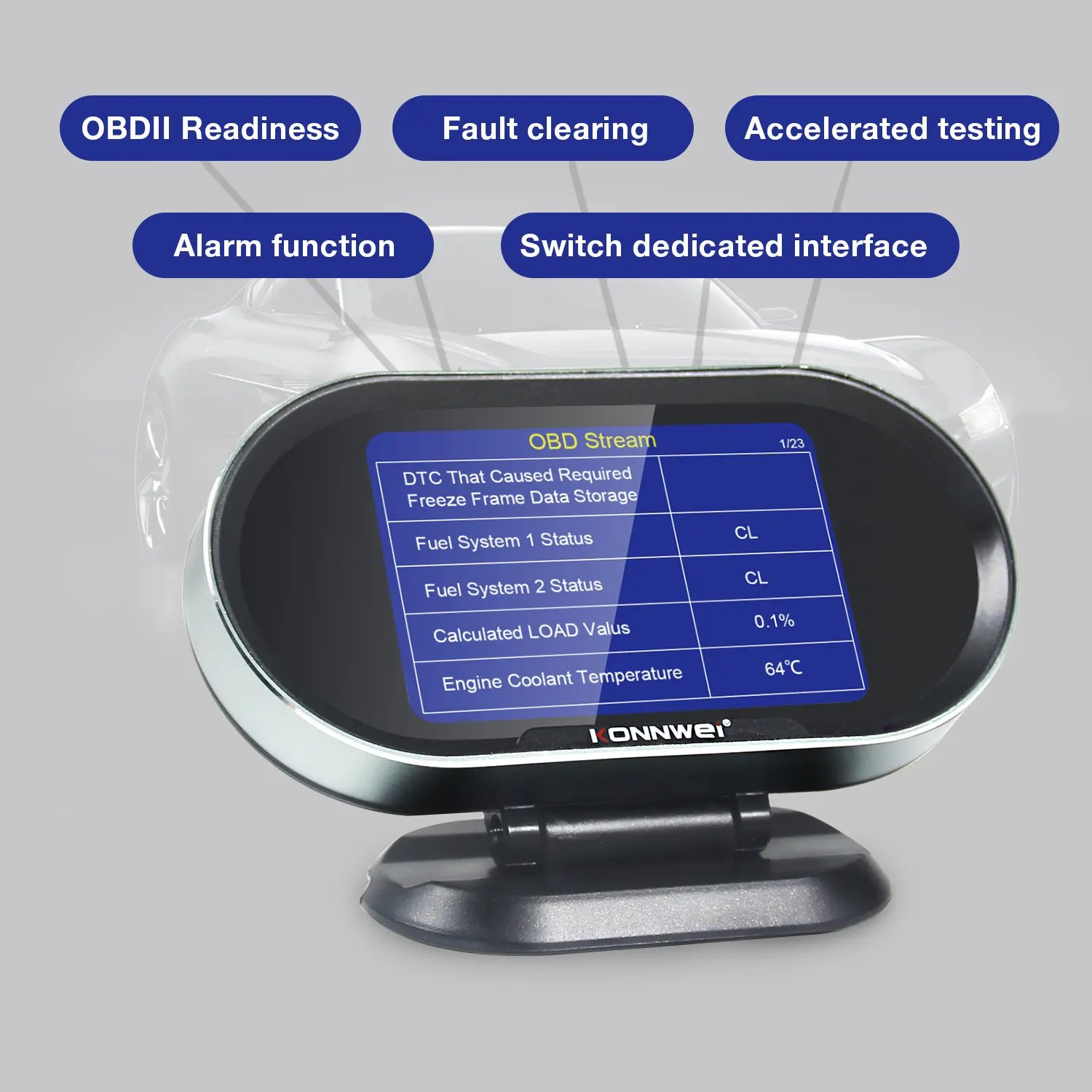 Hot Sale Vehicle Diagnostic Tool Obd2 Gauge Displays Head up Display Car OBD2 OBD Overspeed Warning System Speedometer