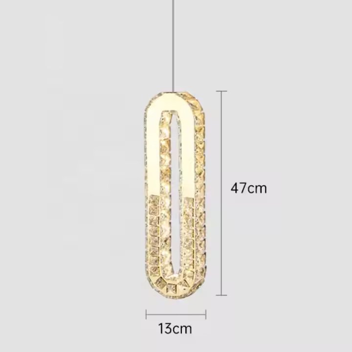 Contemporary Villa Hotel Lobby Foyer Pendant Ceiling Hanging Light Luxury Duplex Spiral Led Stairs Staircase Crystal Chandelier