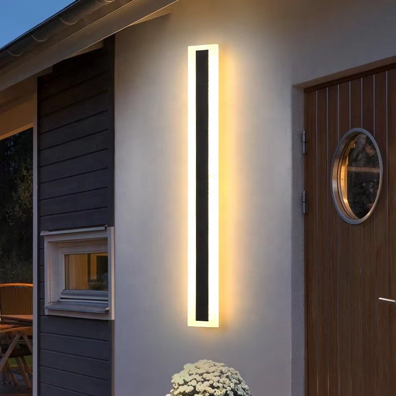LED Outdoor Wall Light 30-240cm Long Strip Wall Mounted Lights IP65 Waterproof Outdoor Decorative Modern Led Wall Lamp Outdoor
