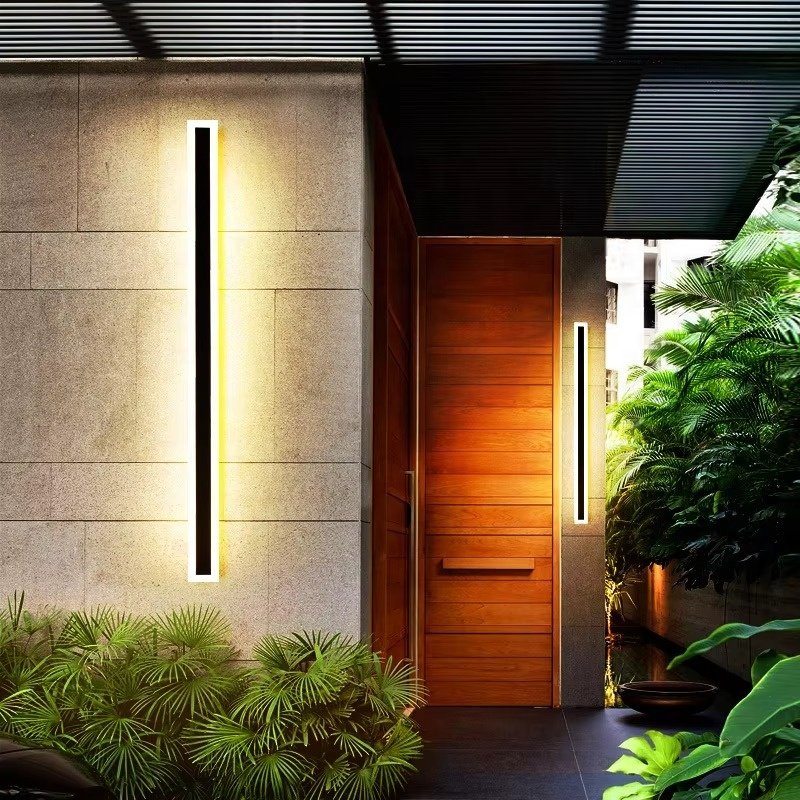 LED Outdoor Wall Light 30-240cm Long Strip Wall Mounted Lights IP65 Waterproof Outdoor Decorative Modern Led Wall Lamp Outdoor
